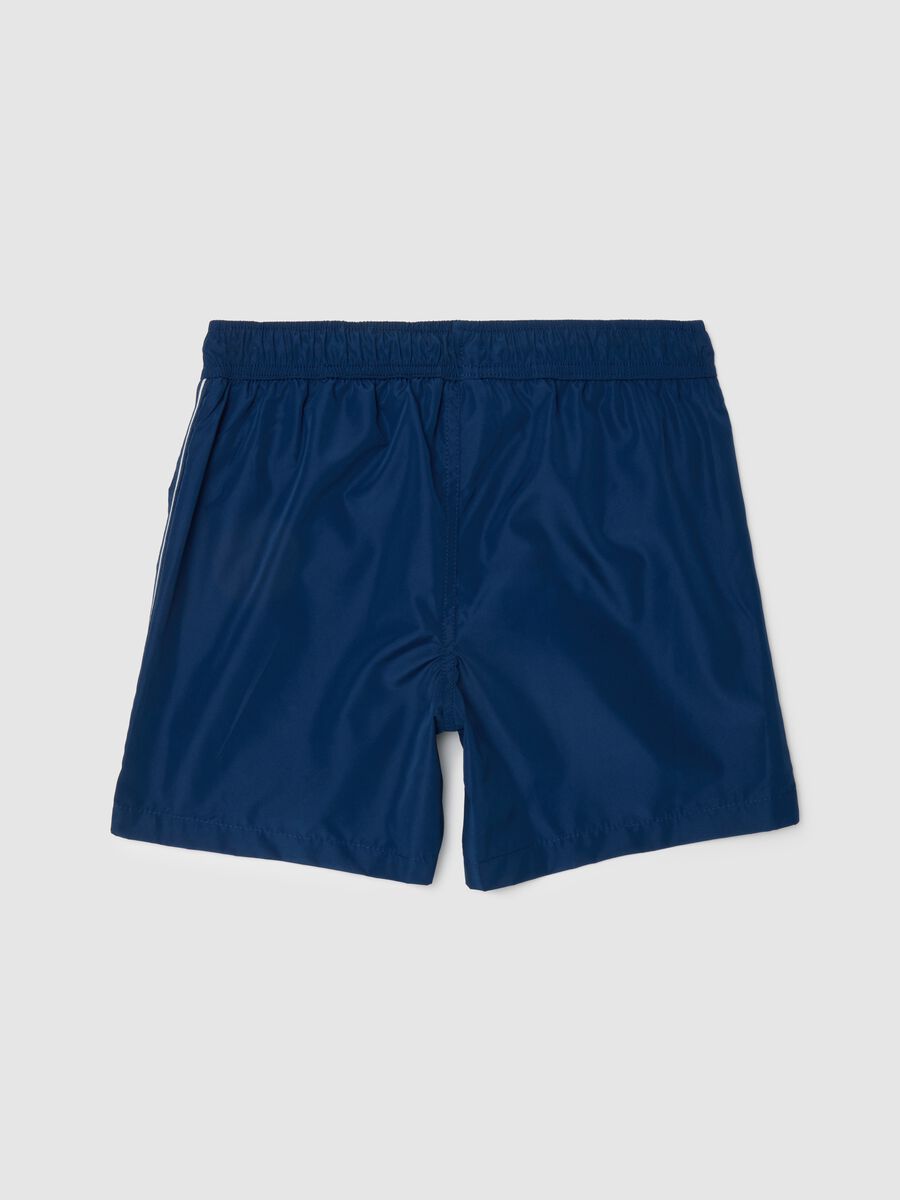Boys' Blue Regular Fit Swimwear_1