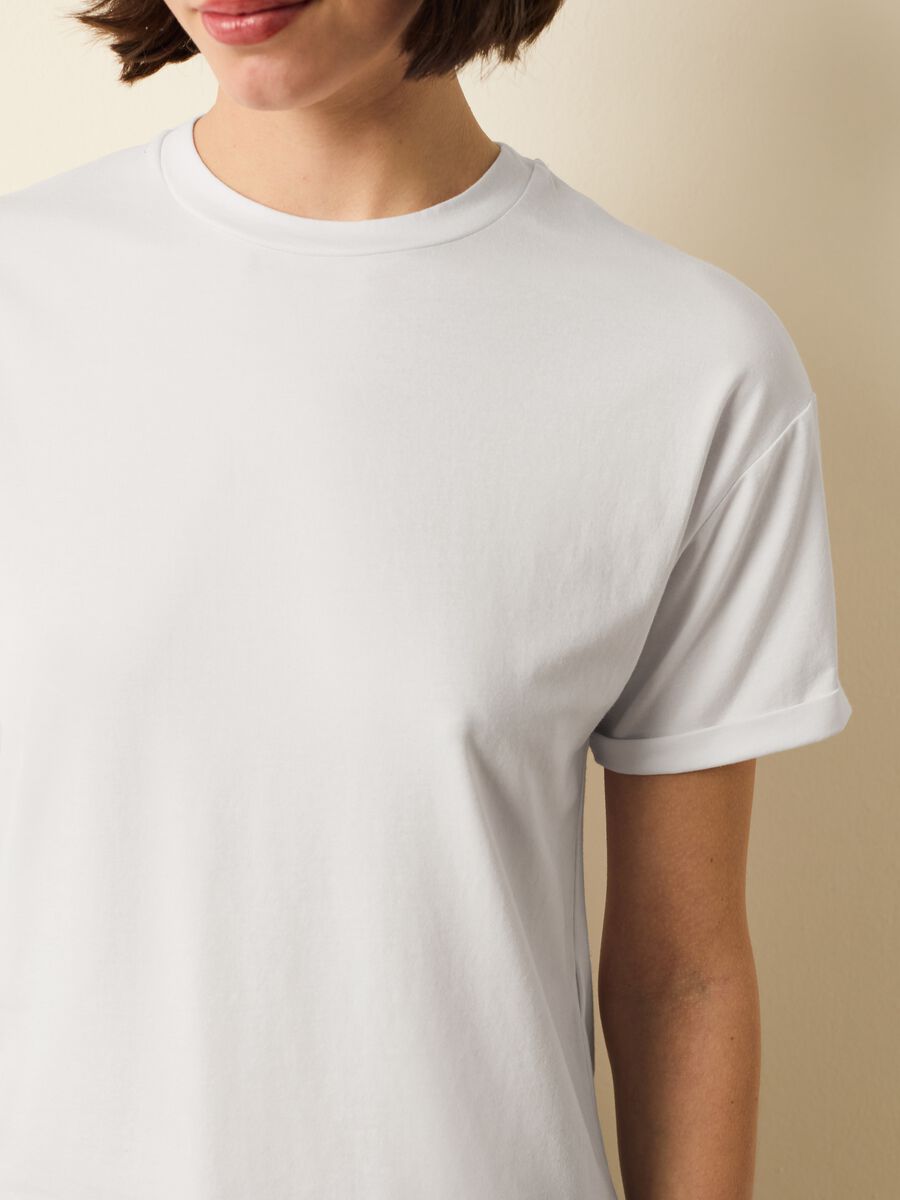 Stretch cotton and modal T-shirt_3