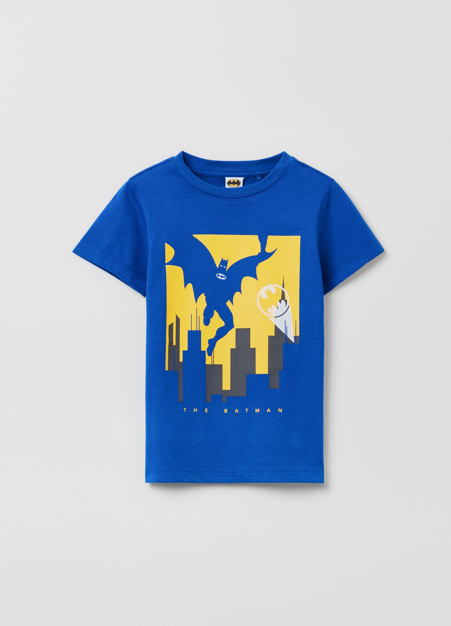 Cotton T-shirt with maxi Batman print