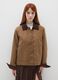 Brown cotton blend jacket with buttons and zip_2