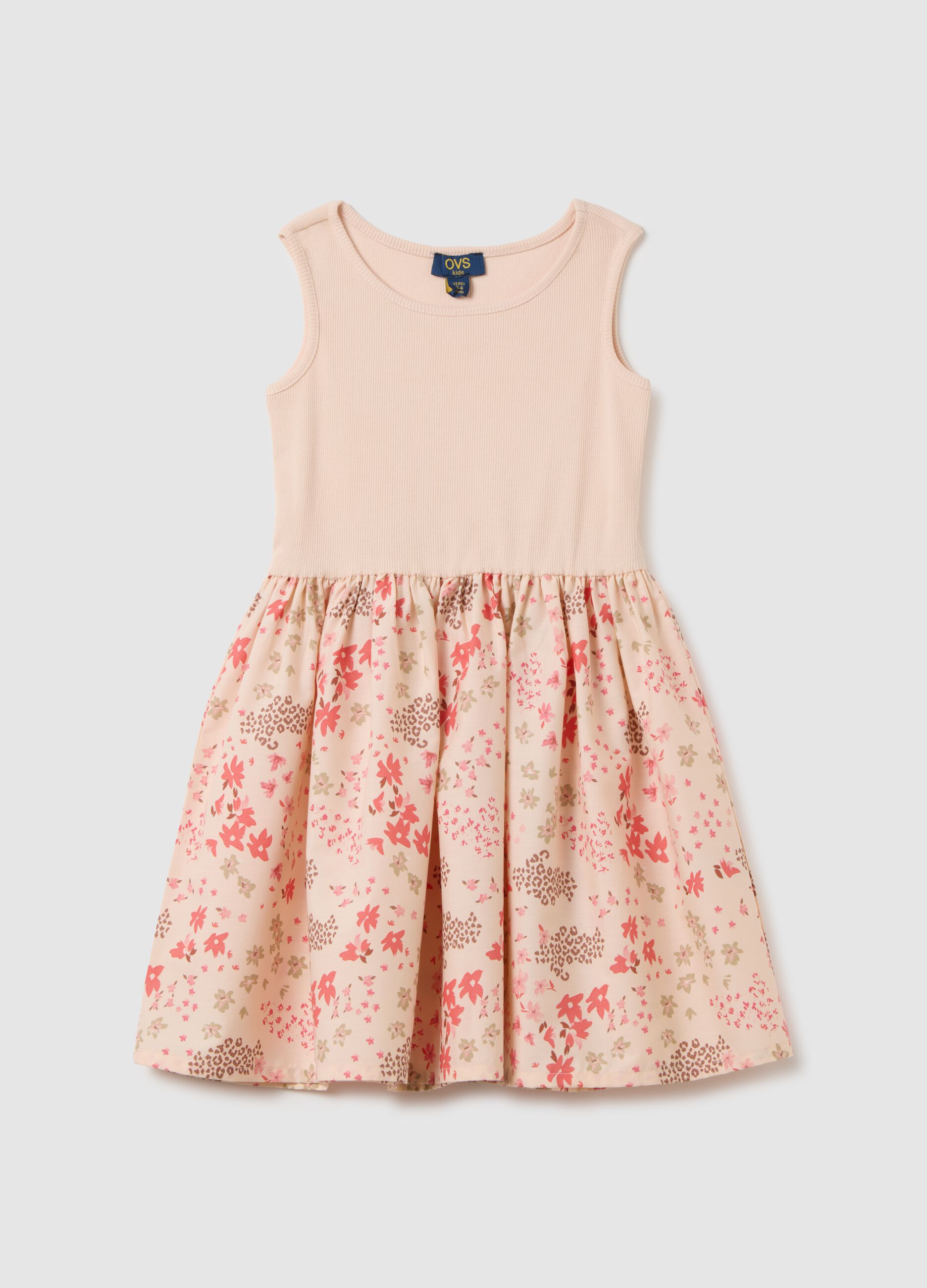 Vestito da bambina in cotone multicolor regular fit