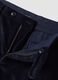 Pantaloni blu navy in cotone elasticizzato_1