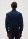 Men's blue pure cotton shirt, regular fit, easy iron_1