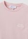 Pink cropped pure cotton T-shirt with graphic print, regular fit_6