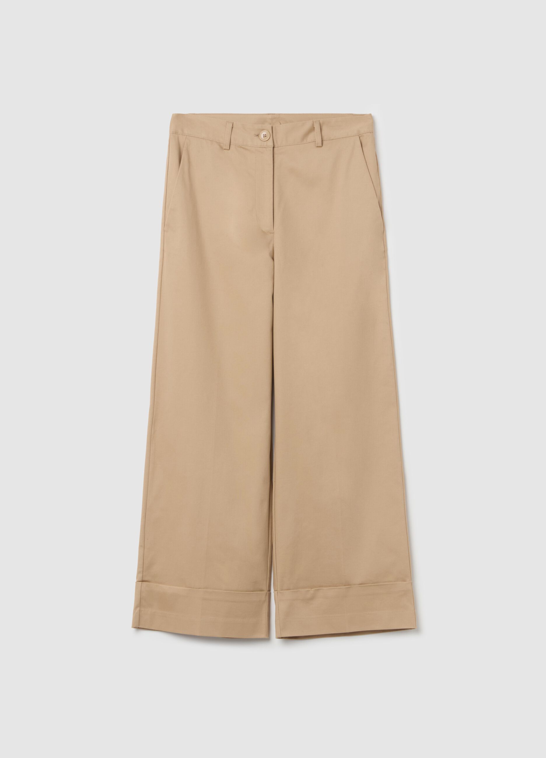 Pantaloni chino a gamba larga