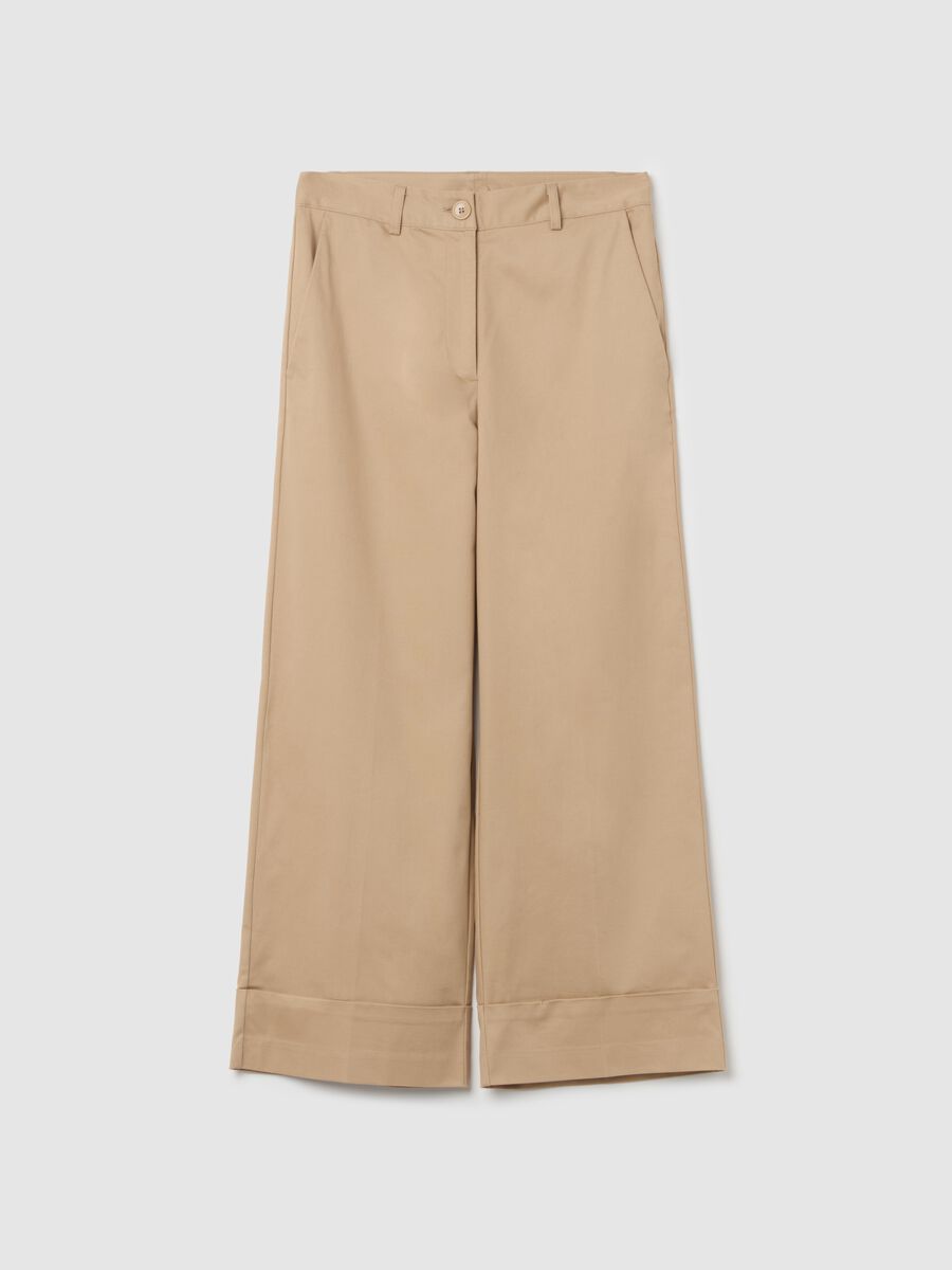 Wide-leg chino trousers_4