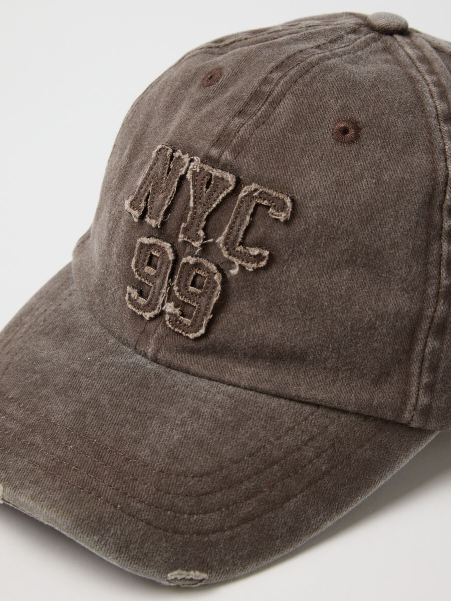 Cappello in puro cotone marrone_2