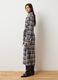 Multicolour Check Long Dress in Pure Cotton Regular Fit_1