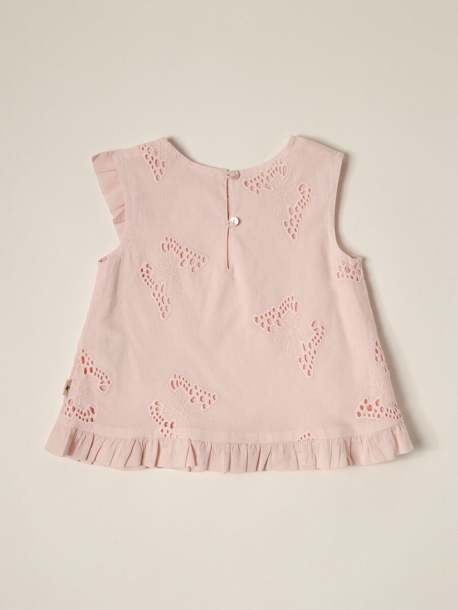 Blusa in puro cotone Sangallo IANA neonata_1