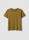 Green pure cotton short-sleeve T-shirt, regular fit_4