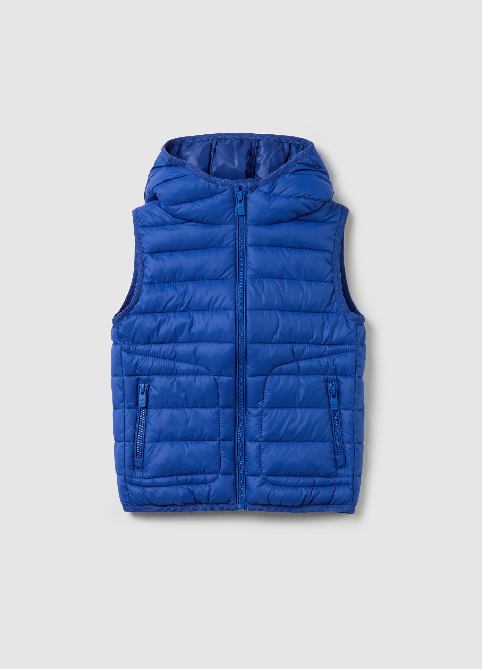 Ultralight gilet with hood