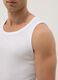 White pure cotton tank top regular fit_3