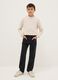 Black cotton blend regular fit jeans for boys_0