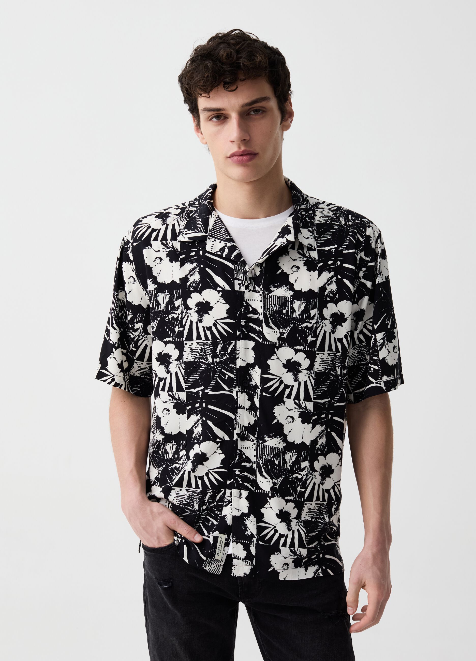 Ovs Camicia a maniche corte con stampa fiori