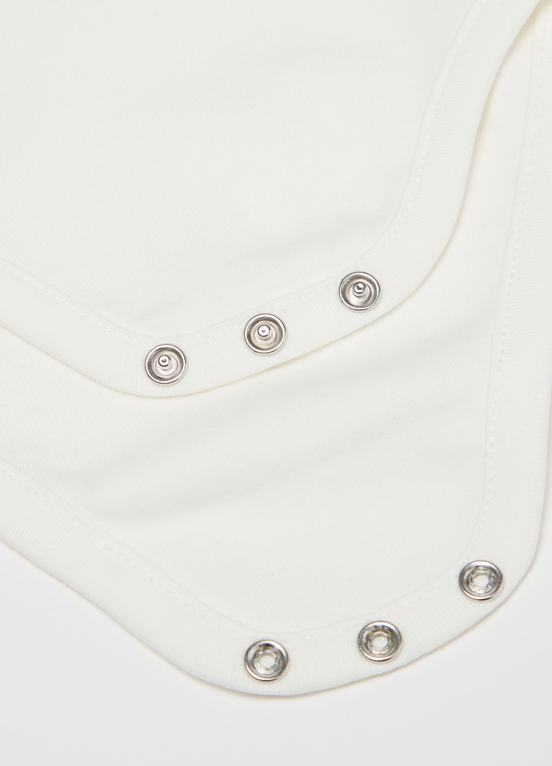 Long-sleeved bodysuit with koala print and embroidery