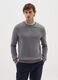 Grey cotton blend jumper regular fit_1