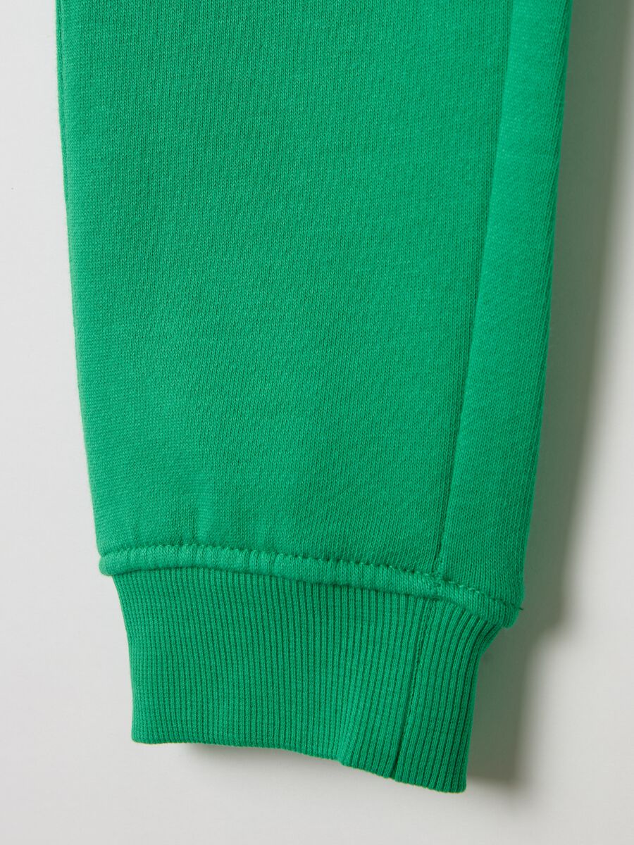 Fleece joggers with drawstring_3