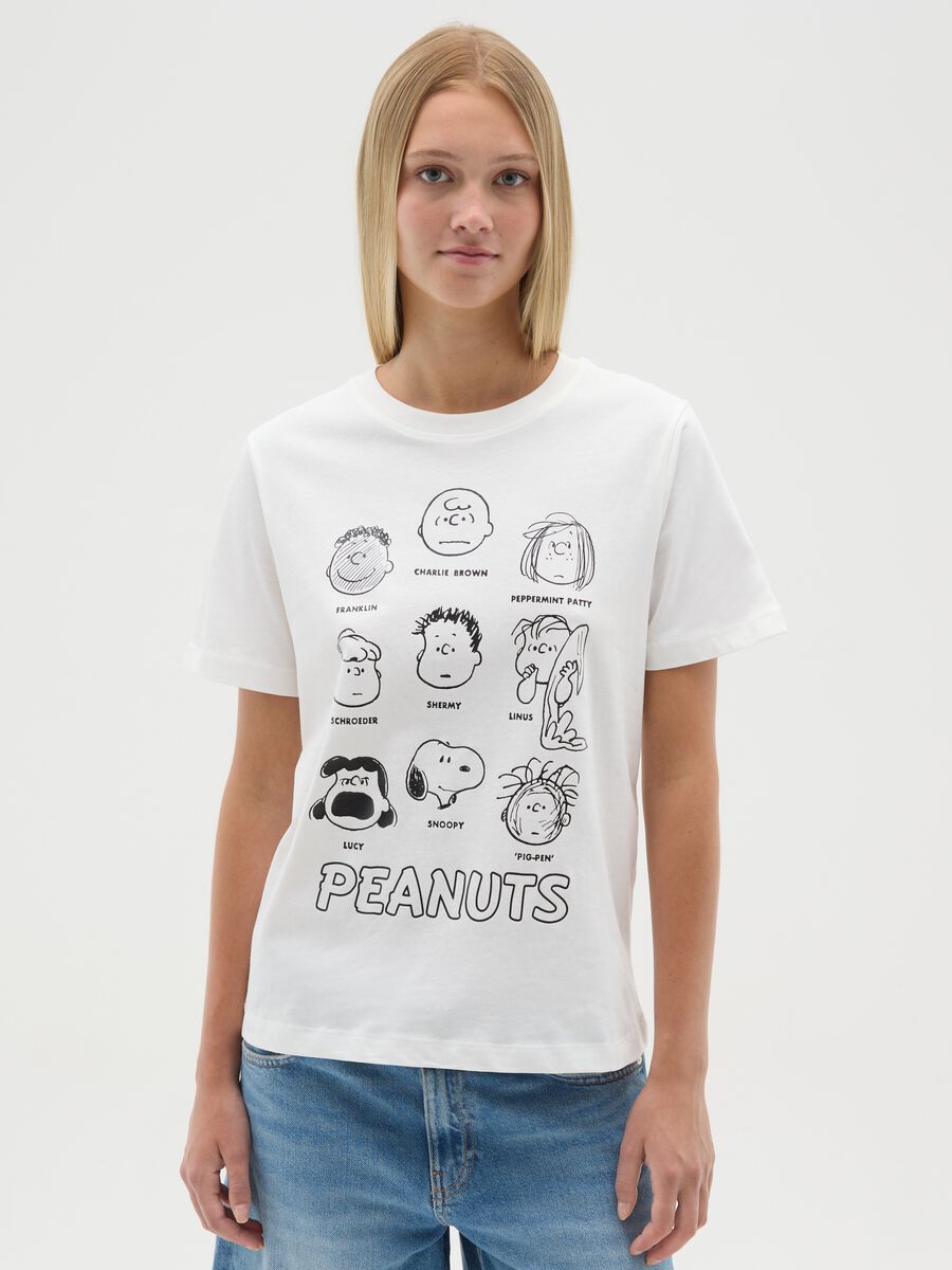 Women's white pure cotton T-shirt regular fit_0