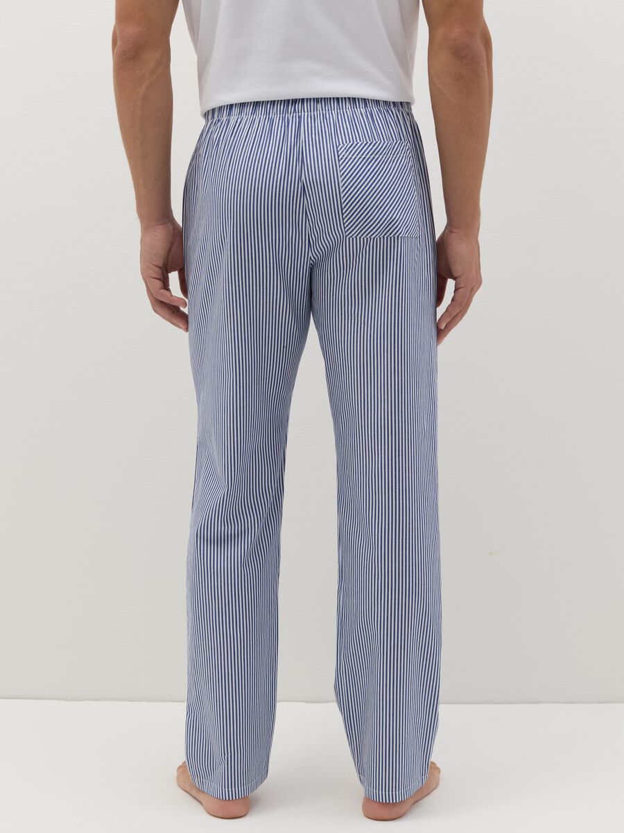 Pyjama trousers with print in cotton_2