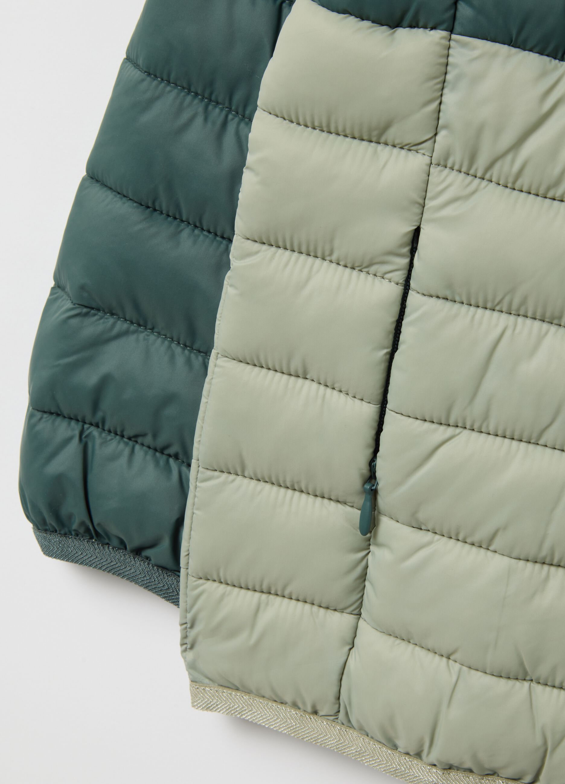 Multicolour mixed fabric children's jacket, regular fit