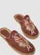 Embroidered Brown Sandals_1