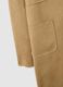 Beige Regular Fit Coat with Buttons_5