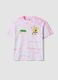 Multicoloured pure cotton T-shirt with regular fit and SpongeBob print_4