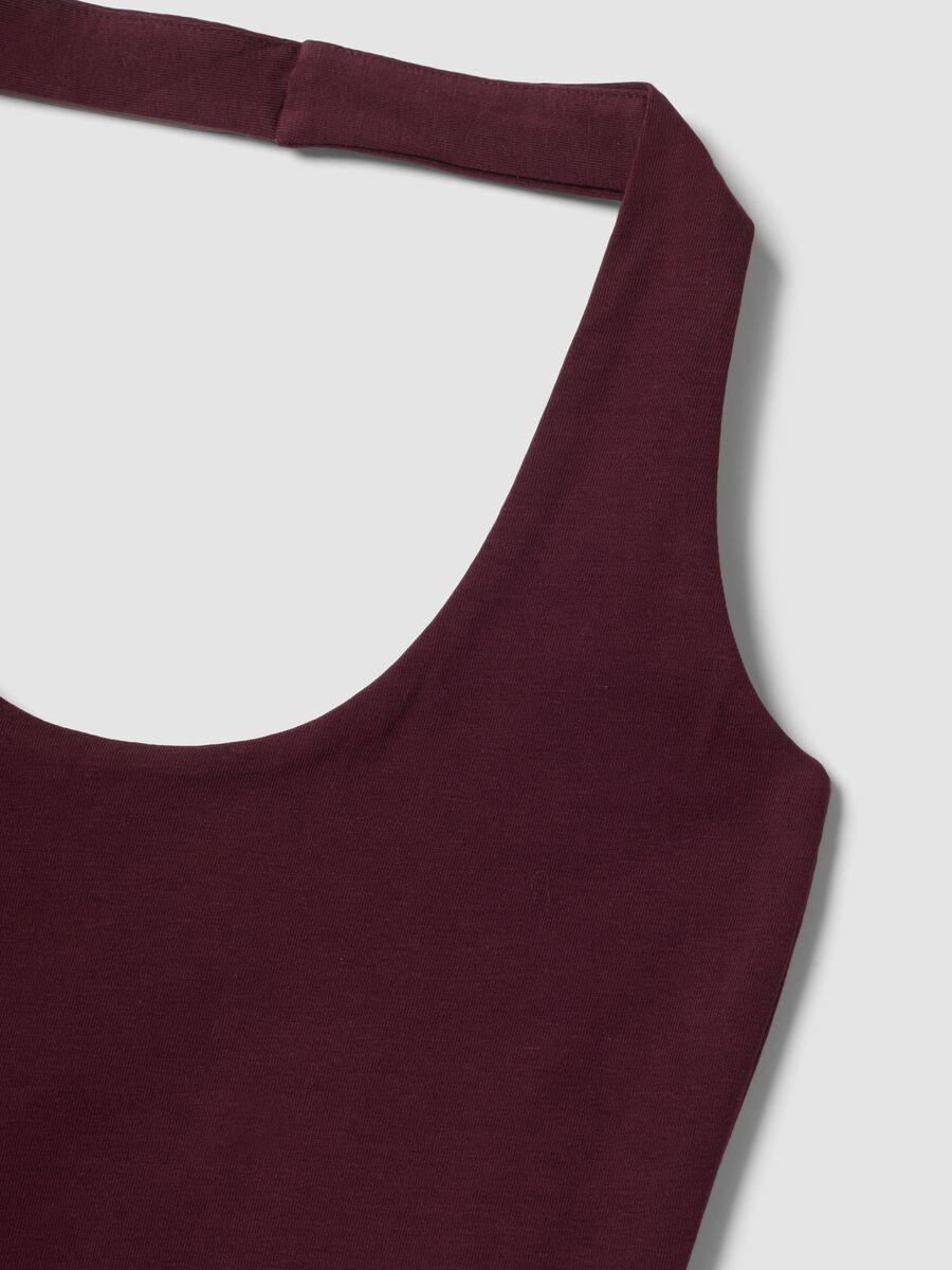 Purple stretch cotton top_1