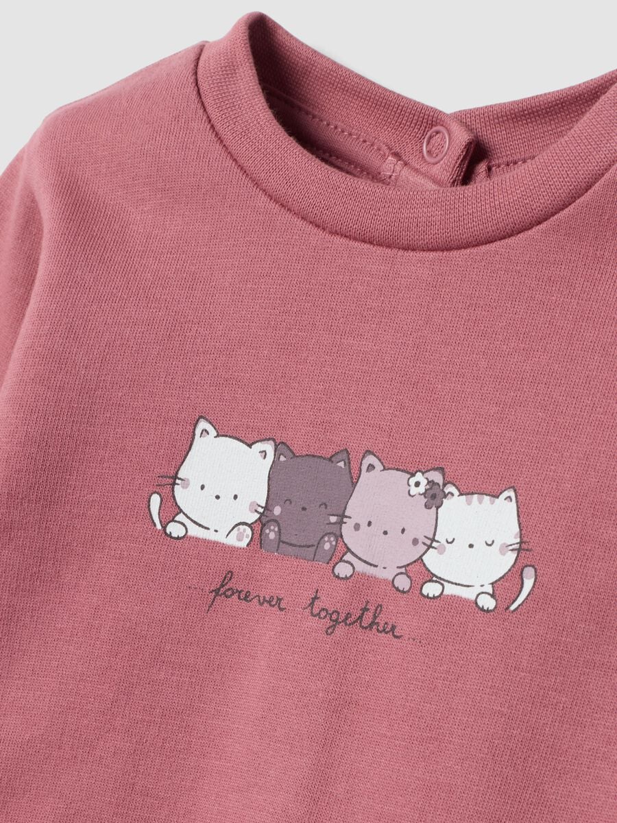 2-pack of dark pink and mauve organic cotton babygrows_3