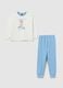White and blue long-sleeved cotton pyjamas_0