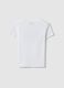 Girls' White Pure Cotton Slim Fit T-shirt with Print_1