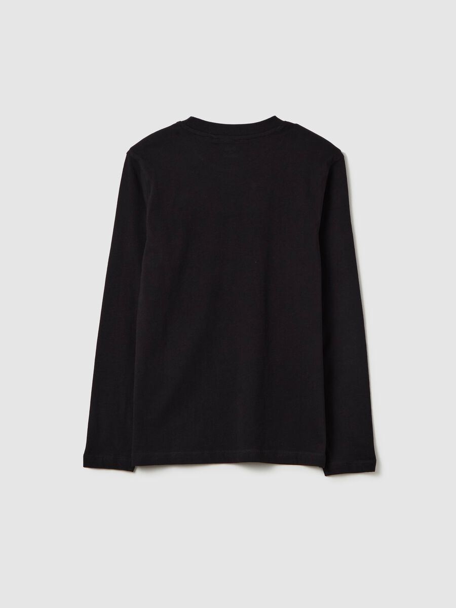 Long-sleeved T-shirt with "Fearless" print_4