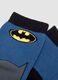 Bipack calze antiscivolo in cotone organico elasticizzato con stampa Batman_2