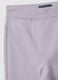 Pantaloni da bambina in misto cotone elasticizzato viola slim fit_2