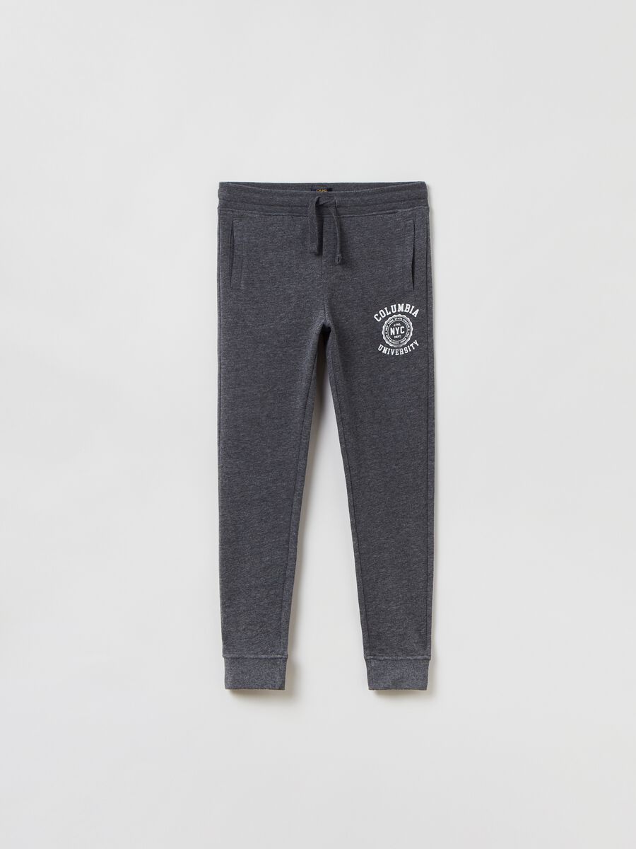 Joggers in cotone con coulisse_0