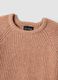 Pink ribbed stretch-wool jumper, regular fit_5