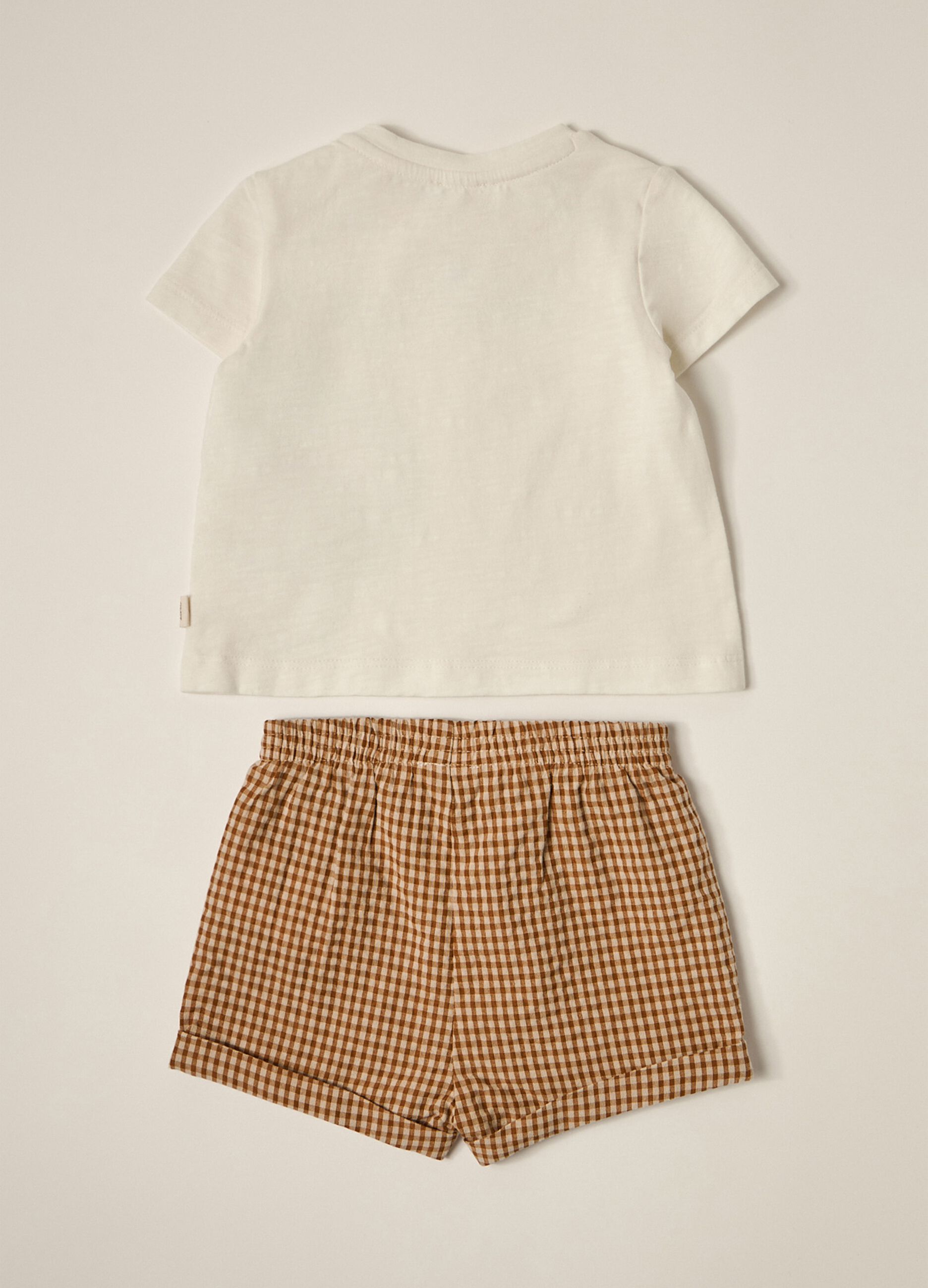 Set t-shirt e shorts in cotone stretch IANA neonato