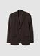 Brown slim-fit 4-way stretch blazer, easy iron_0
