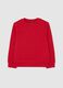 Boys' Red Crew Neck Sweatshirt in Pure Cotton Regular Fit_0