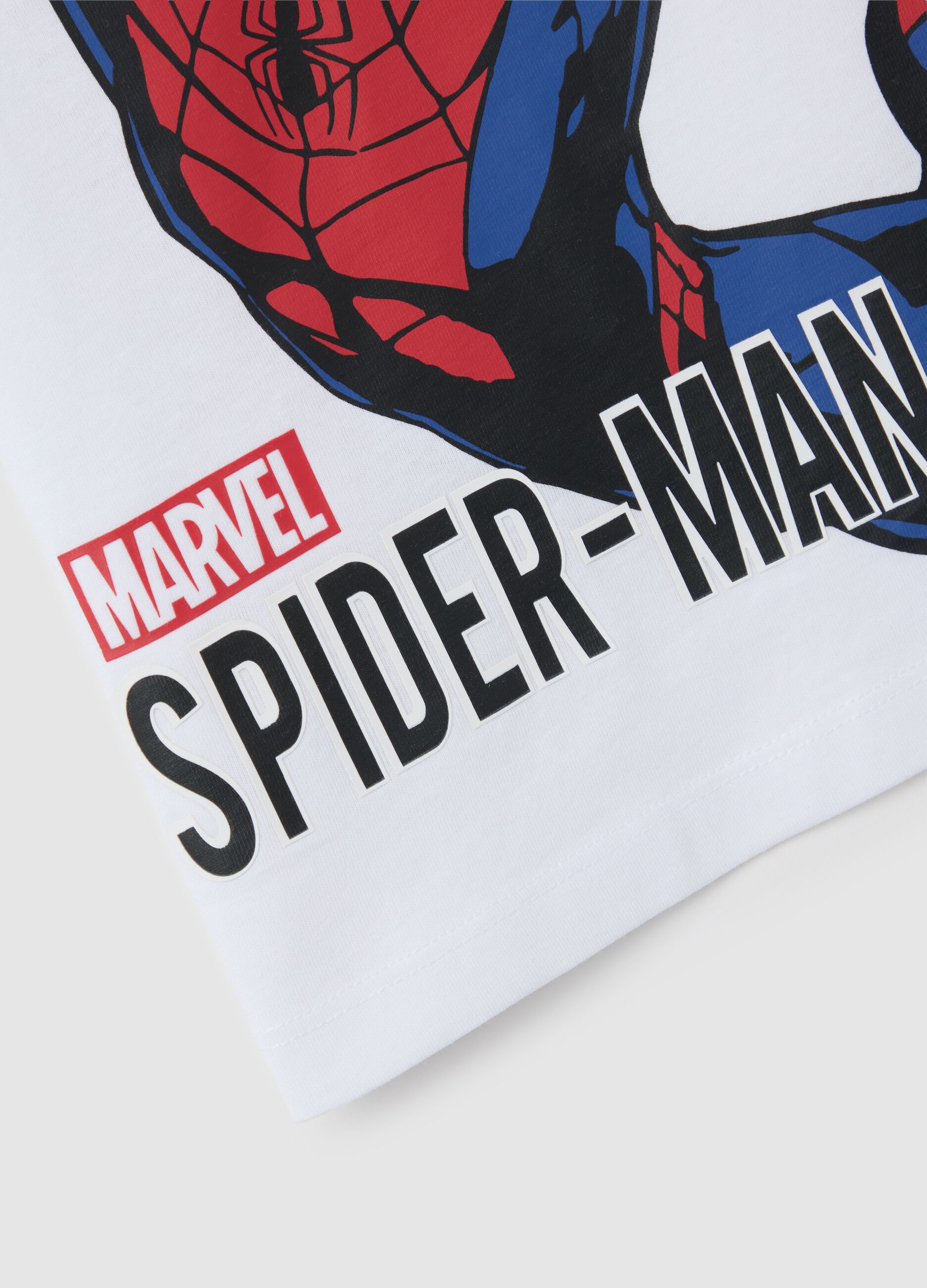 White T-shirt with Spider-Man print