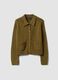 Cardigan verde in puro cotone con bottoni regular fit_4