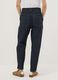 Blue denim baggy-fit pure cotton jeans with paper-bag waist_2
