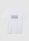 White pure cotton regular fit T-shirt_4