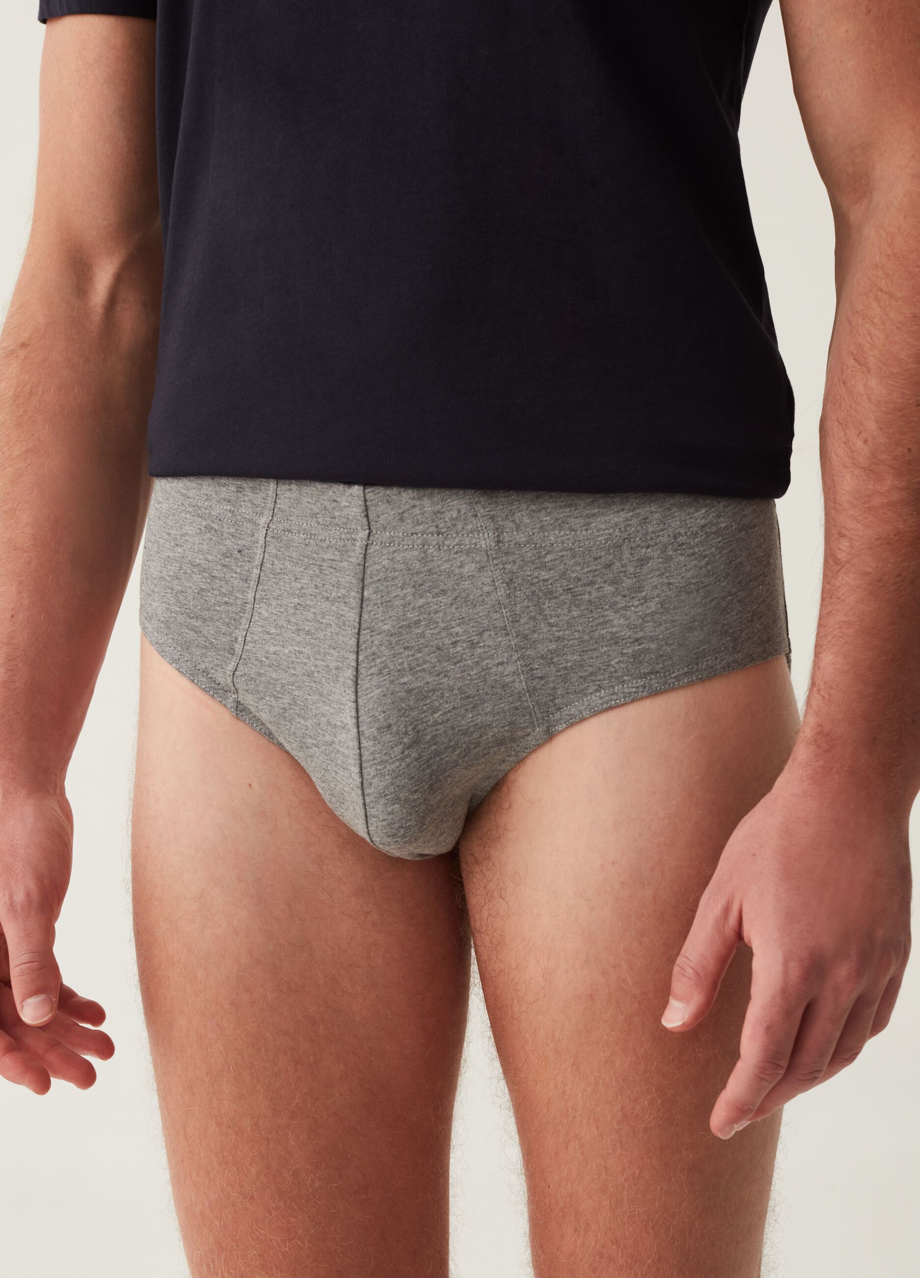 Tripack slip in cotone bio stretch