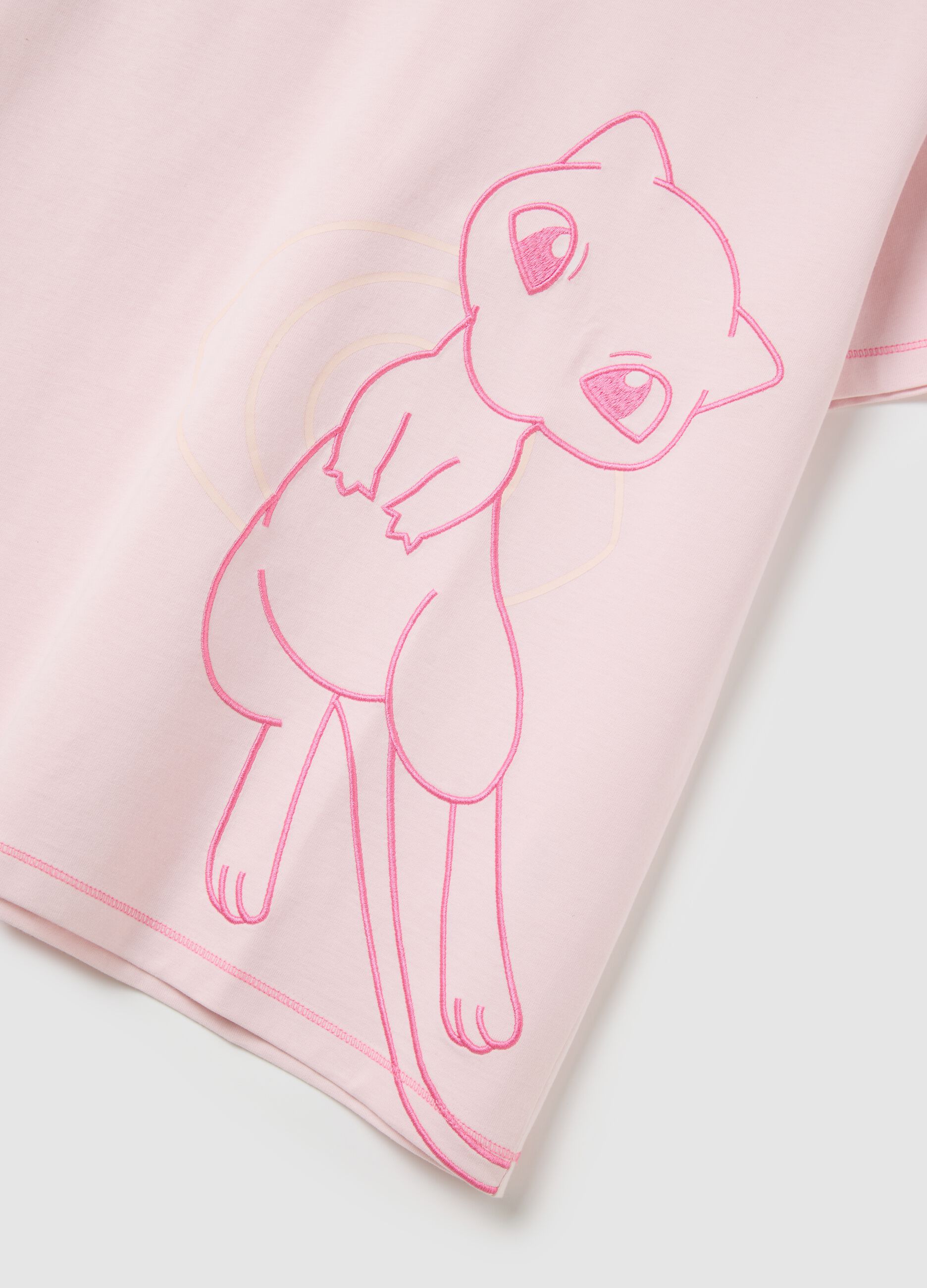 T-shirt da donna in puro cotone rosa
