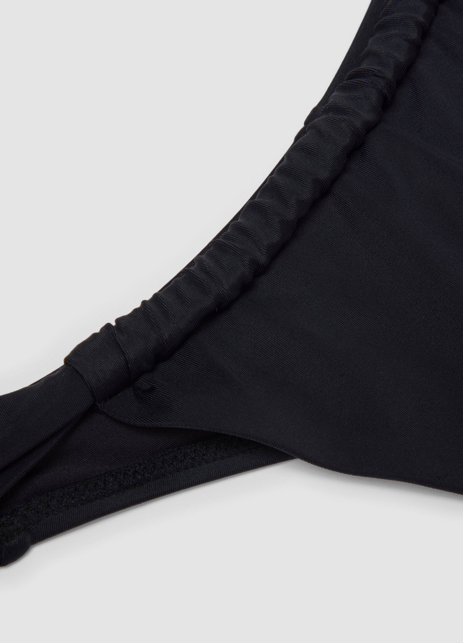 Black stretch bikini bottoms