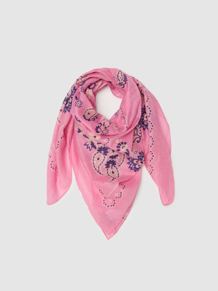 Foulard with bandana print_0