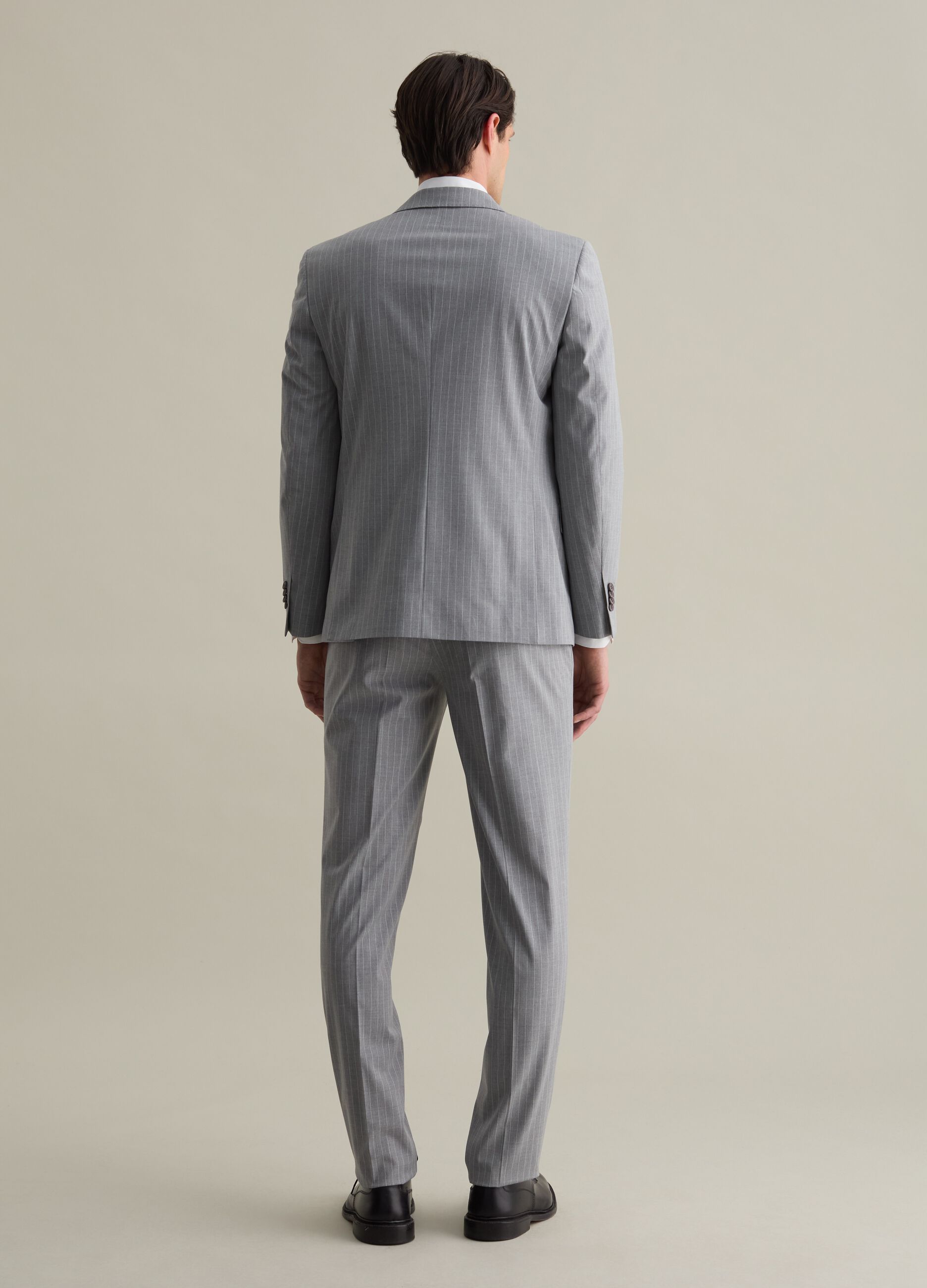 Pinstriped outfit