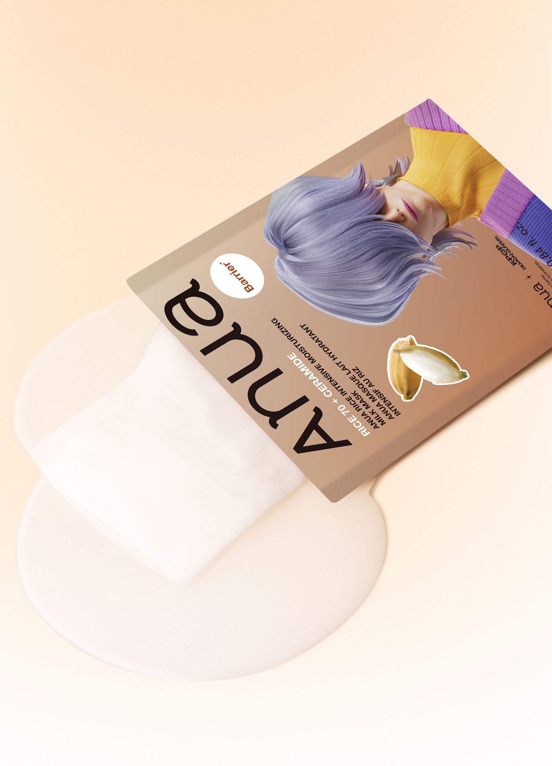 Rice 70 Intensive Moisturising Milk Mask 25 ml | Anua K-Pop Demon Hunters