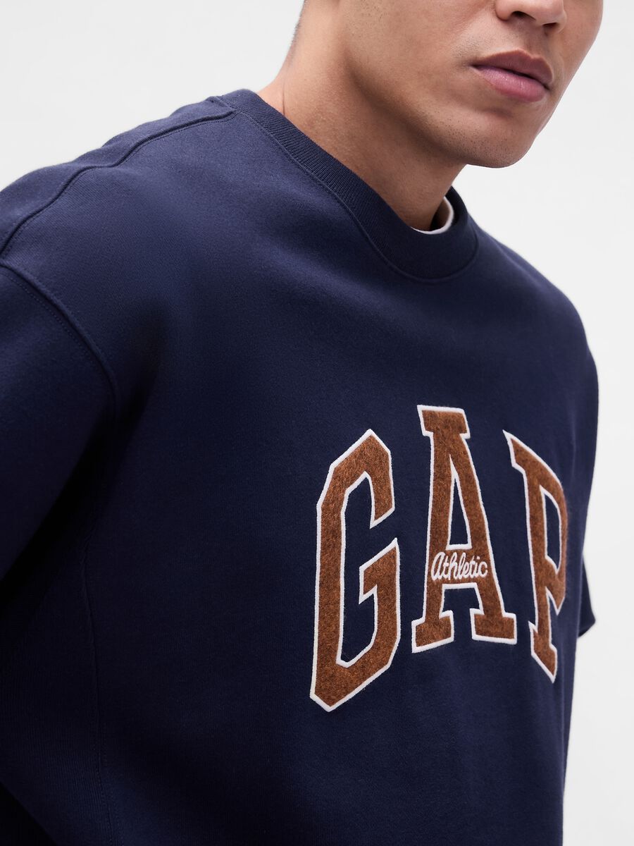 Blue Crew Neck Sweatshirt_3